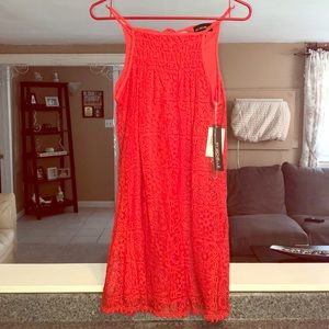 Lace red dress!